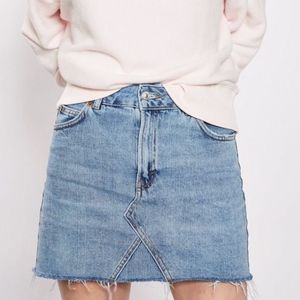 Topshop MOTO Denim Miniskirt